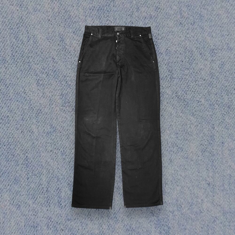 Versace Jeans Signature Men’s Black Straight-Leg Pants – Tall Size 34x48